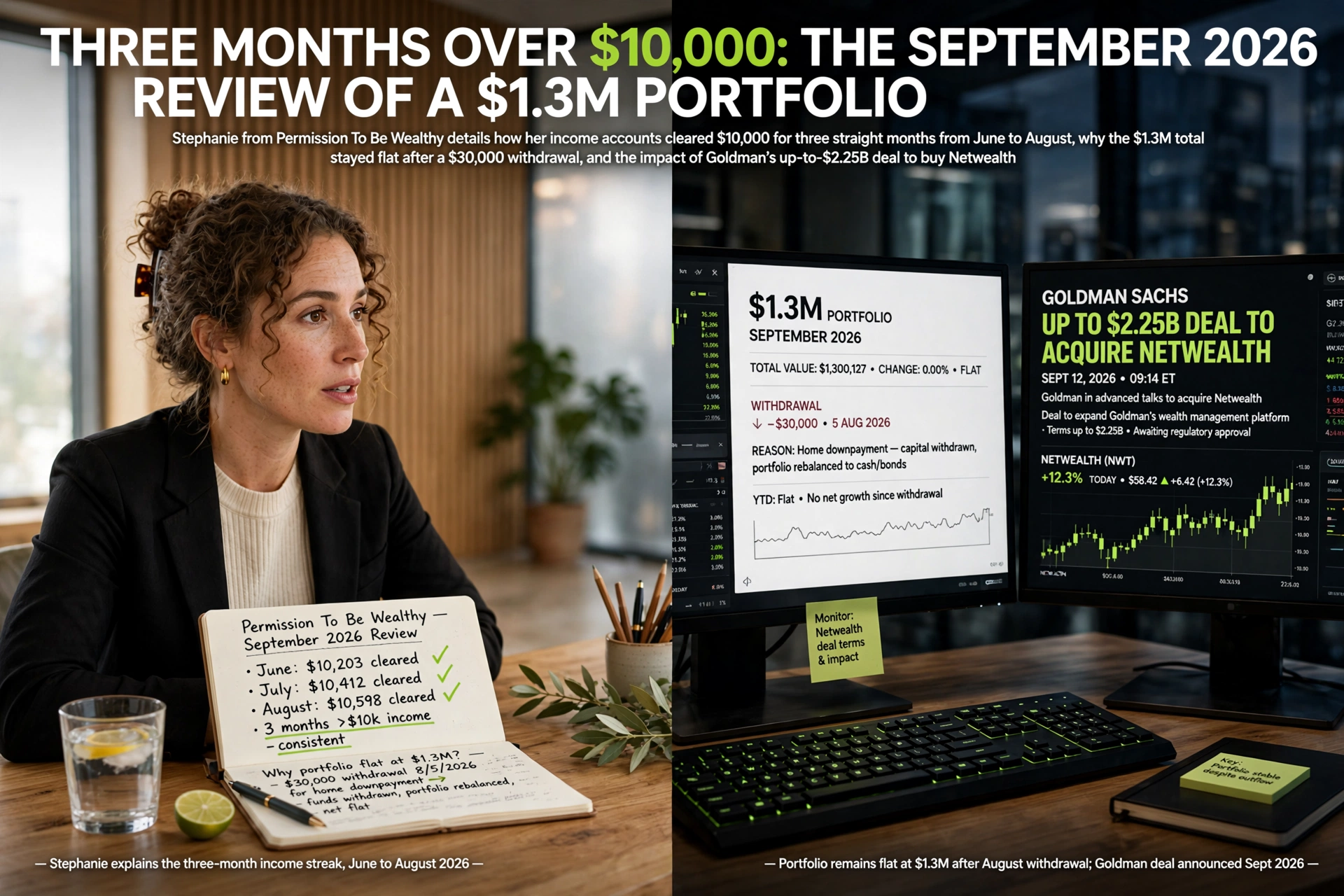 Three Months Over $10,000: The September 2026 Review of a $1.3M Portfolio