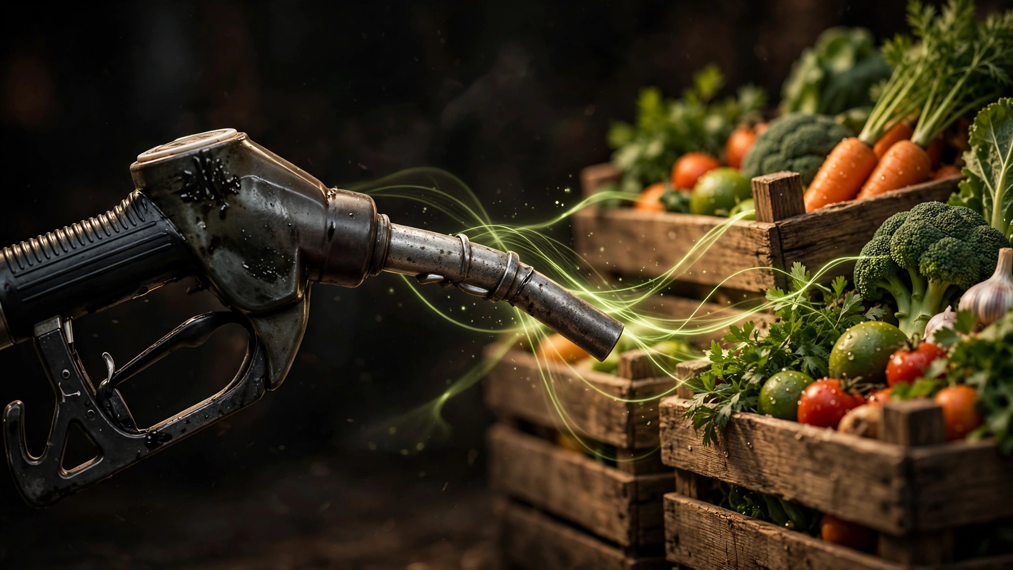 Diesel Meets Harvest: The Looming Grocery Price Jolt and a Recession Rehearsal — Visualization: nodesdaily AI