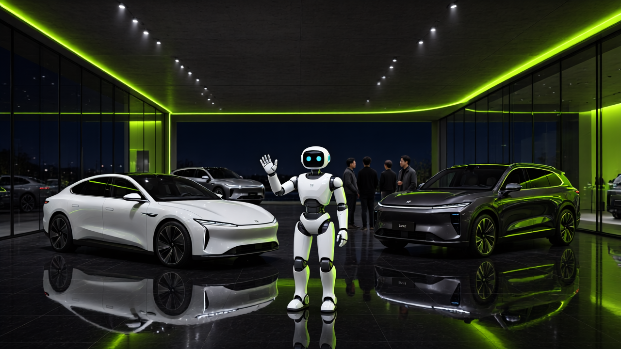 BYD's Patent-Revealed Humanoid Heads for Showrooms First, Factory Floors Next — Visualization: nodesdaily AI