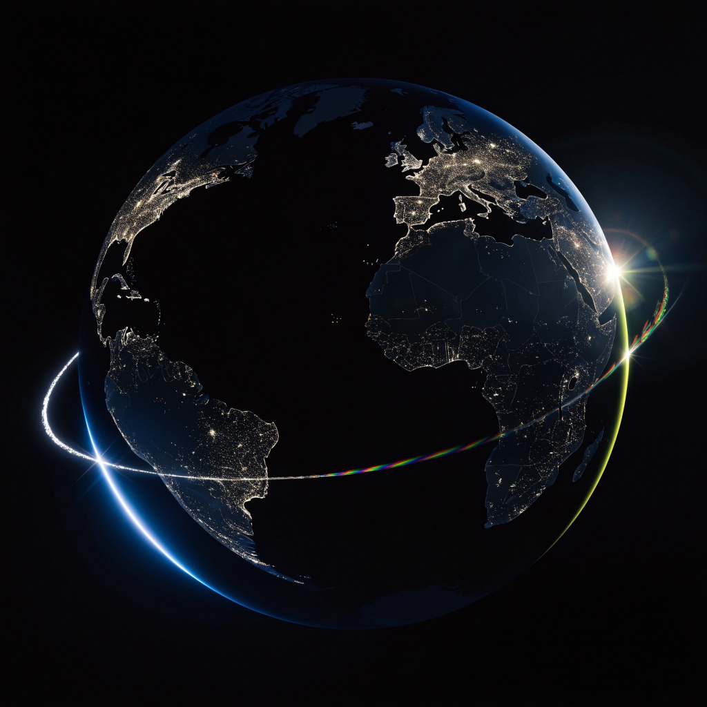 Behind the Glittering Summits: US-China Rivalry Opens New Fronts in AI, Chips, and Space — Visualization: nodesdaily AI