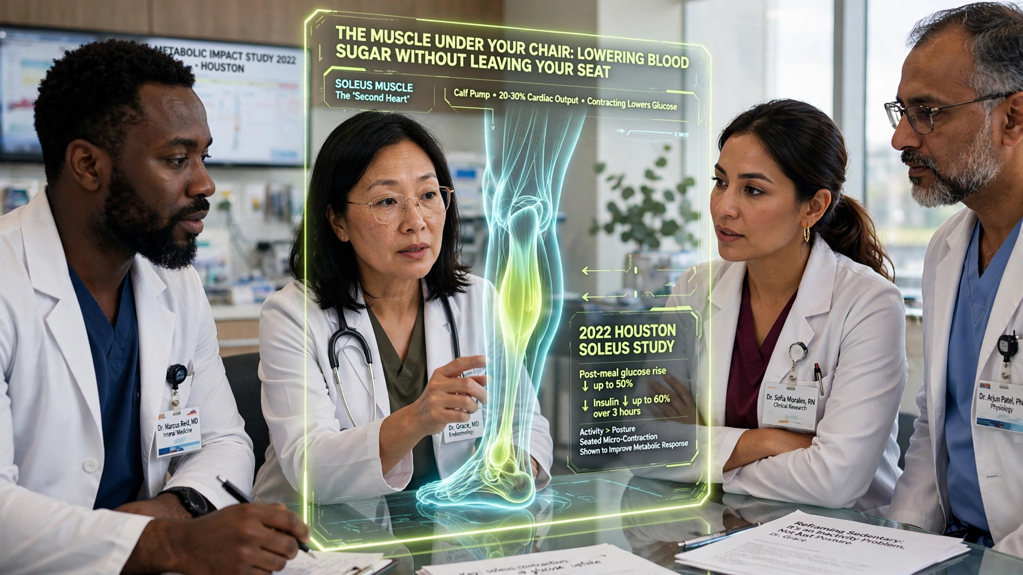The Muscle Under Your Chair: Lowering Blood Sugar Without Leaving Your Seat