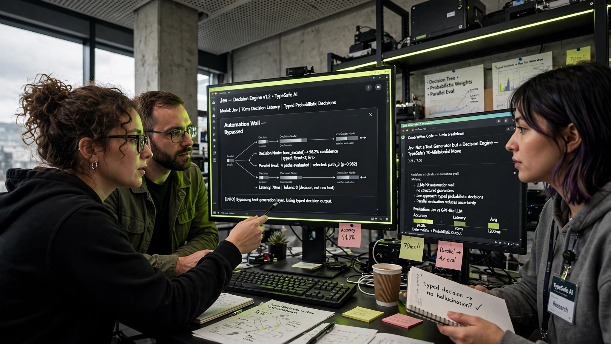Jev: Metin Ureten Degil Karar Veren Model — TypeSafe'in 70 Milisaniyelik Hamlesi