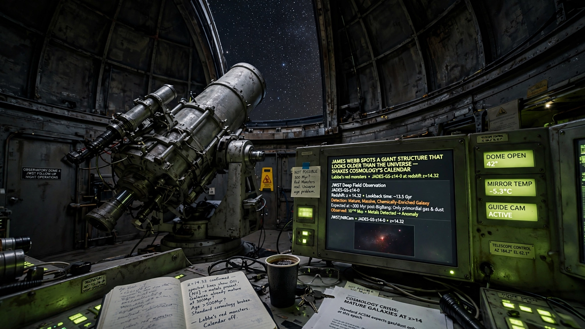 James Webb Spots a Giant Structure That Looks Older Than the Universe and Shakes Cosmology's Calendar