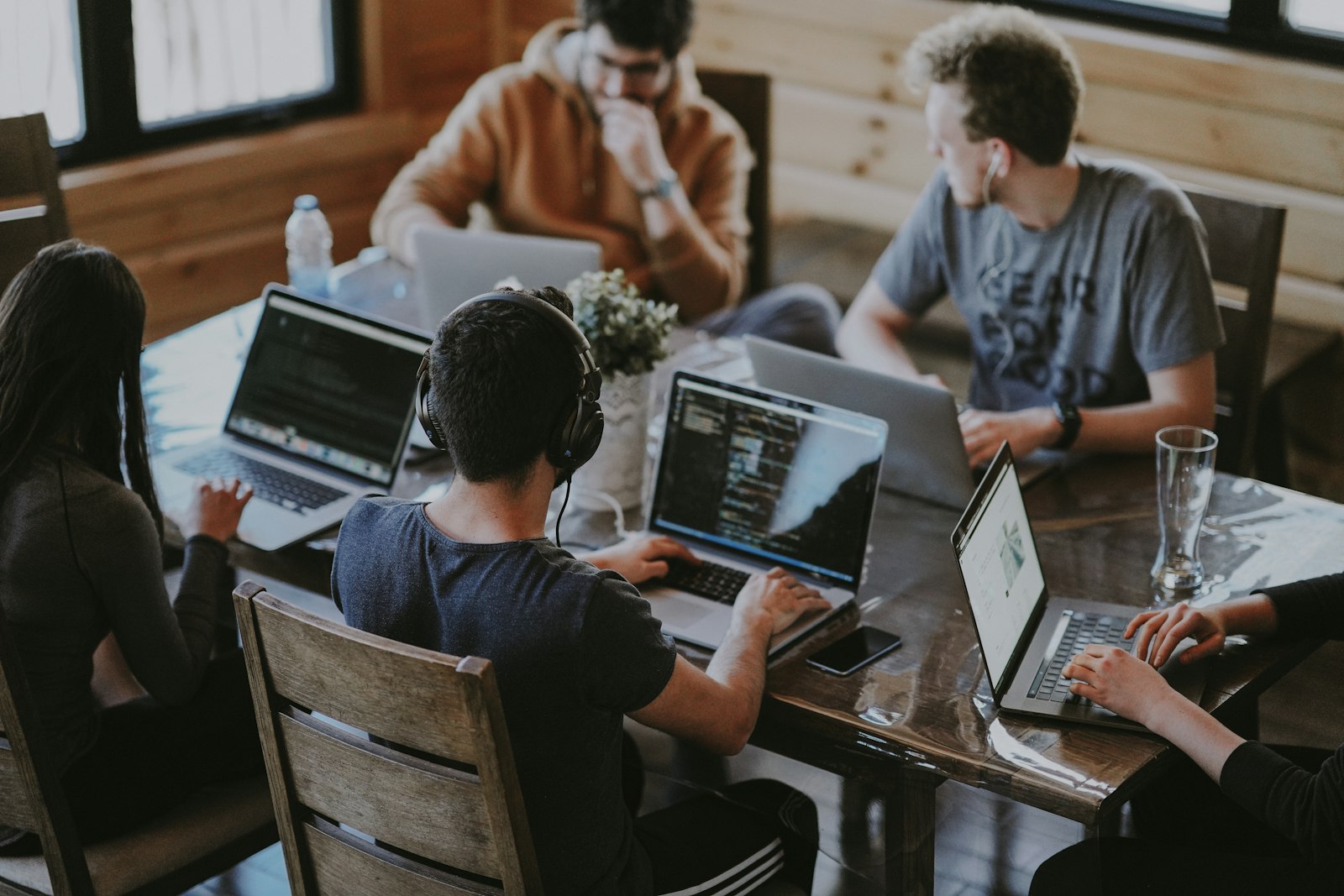 Team meeting in a modern office