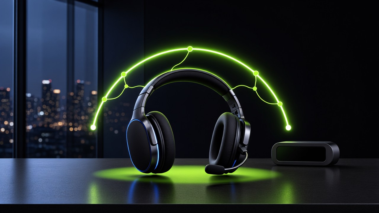 Agent headset with a neural arc